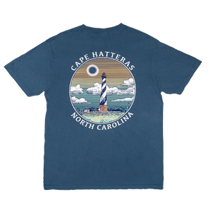 REAL Circle Lighthouse Tee-Midnight