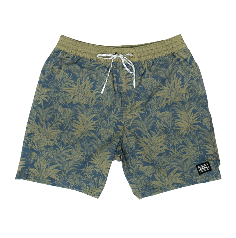 REAL Continental Palm Volley Boardshorts-Blue