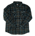 REAL Bruce Fleece Flannel L/S Shirt-Black