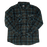 REAL Bruce Fleece Flannel L/S Shirt-Black