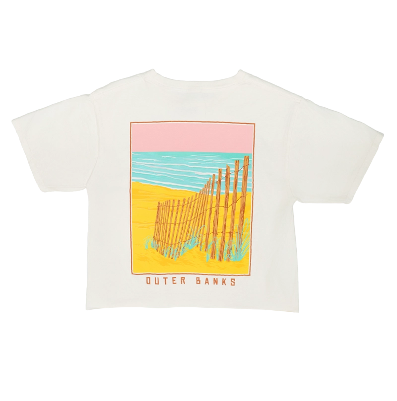 REAL Dune Drift Crop Tee-Ivory