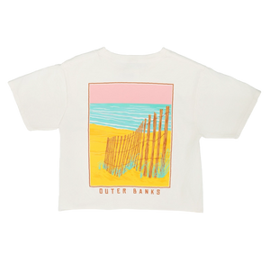 REAL Dune Drift Crop Tee-Ivory