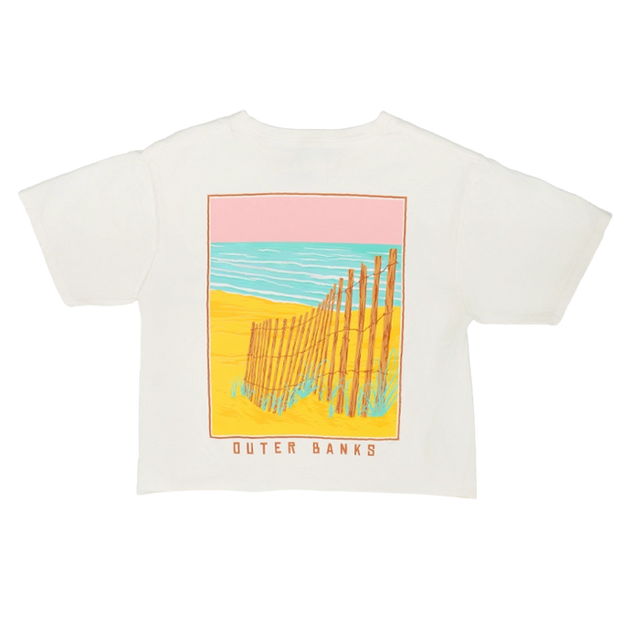 REAL Dune Drift Crop Tee-Ivory