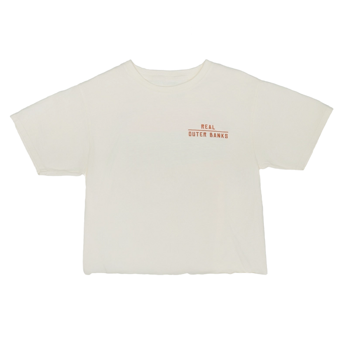 REAL Dune Drift Crop Tee-Ivory