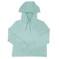 REAL Emily Hooded L/S Shirt-Heather Seafoam