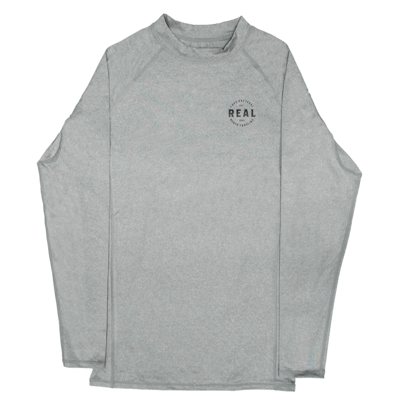 REAL Fuse L/S Rashguard-Heather Grey