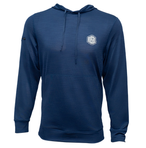REAL Helm L/S Rashguard-Heather Navy