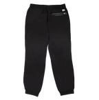 REAL Hev's Fleece Elastic Waist Pants-Black