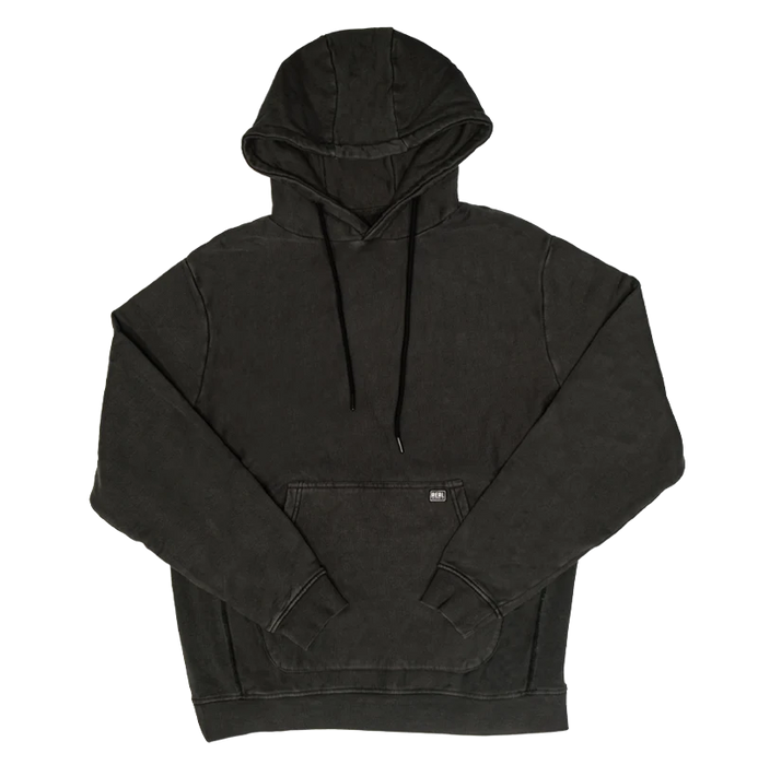 REAL Hev's Fleece Hooded Sweatshirt-Black