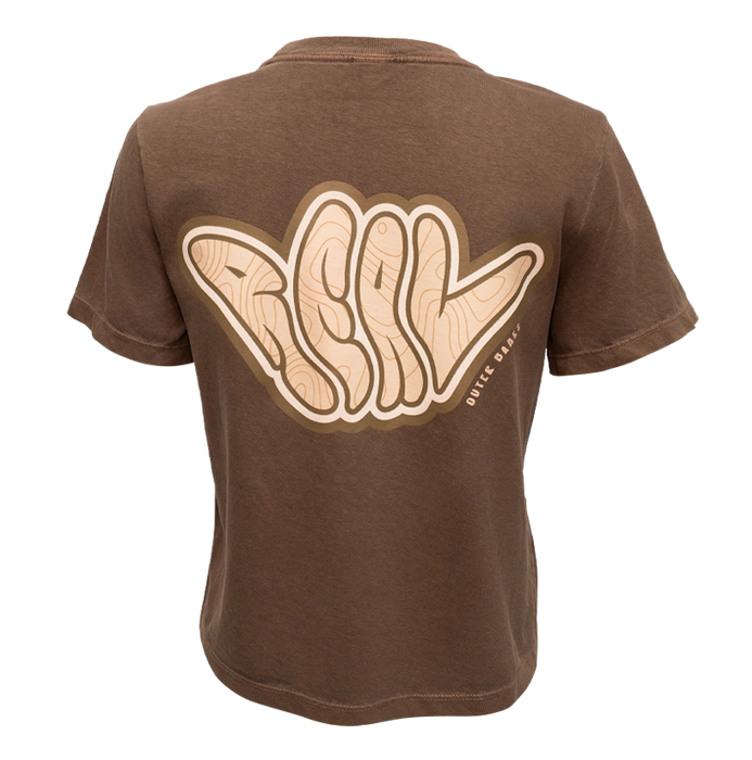 REAL Shaka Tee-Washed Cocoa