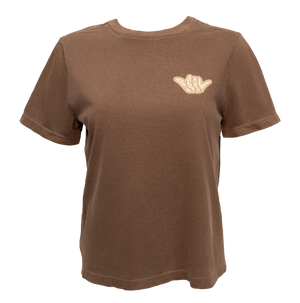 REAL Shaka Tee-Washed Cocoa— Alternate View