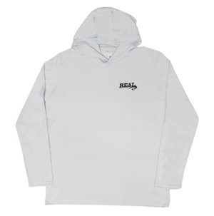REAL L/S Hooded Sun Shirt-Light Grey