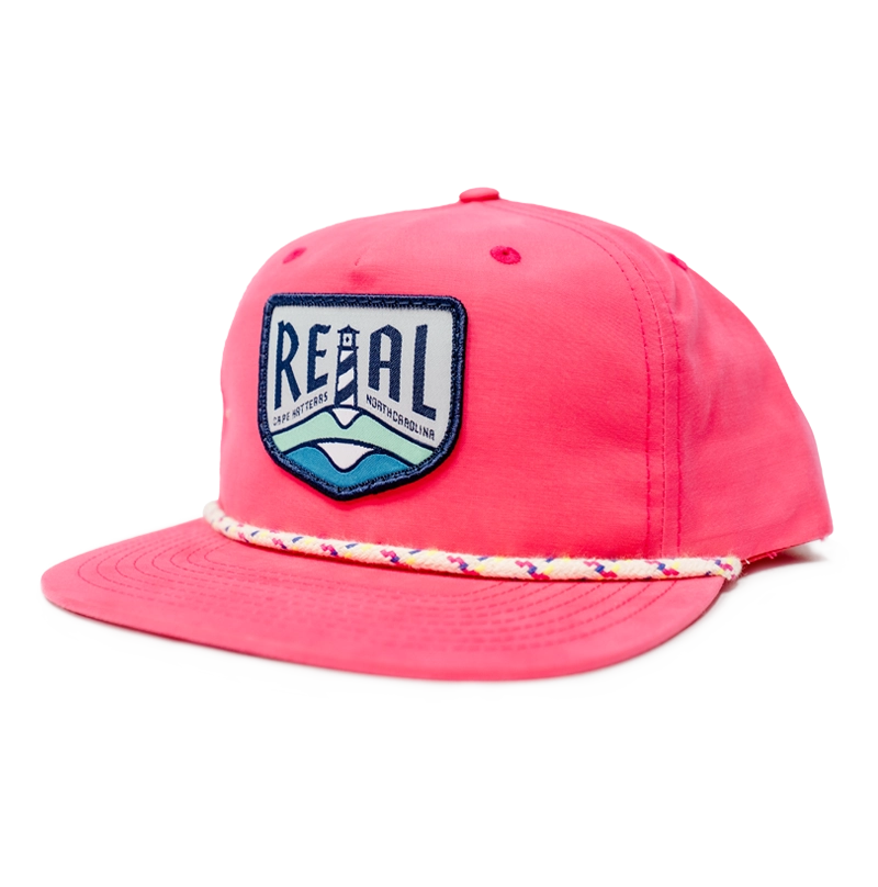REAL Lighthouse Badge Hat-Hot Pink