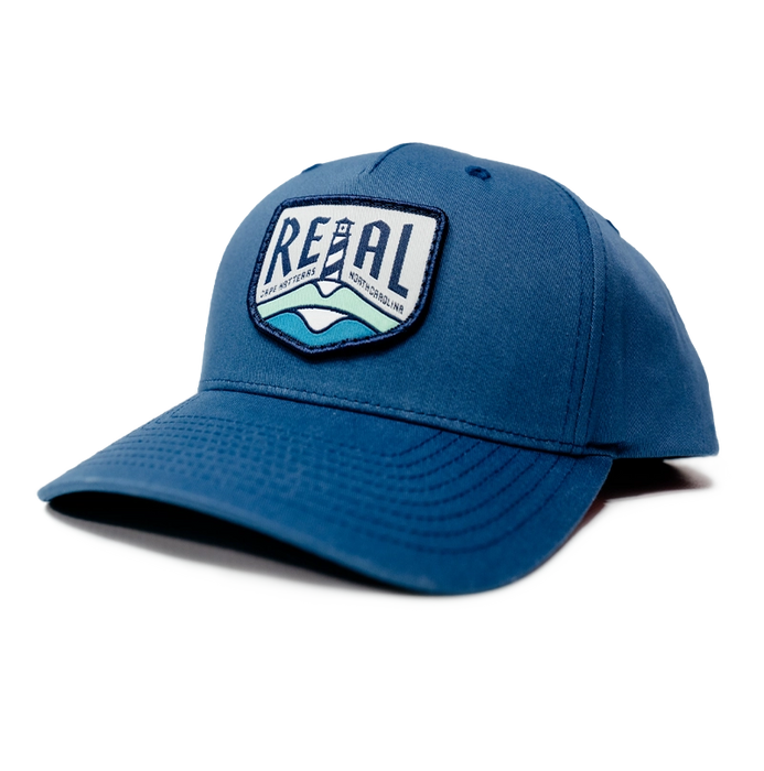 REAL Lighthouse Badge Hat-Light Navy