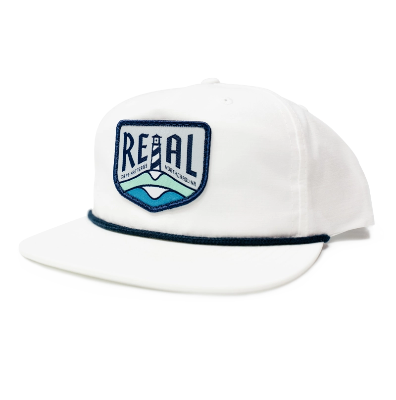 REAL Lighthouse Badge Hat-White/Navy