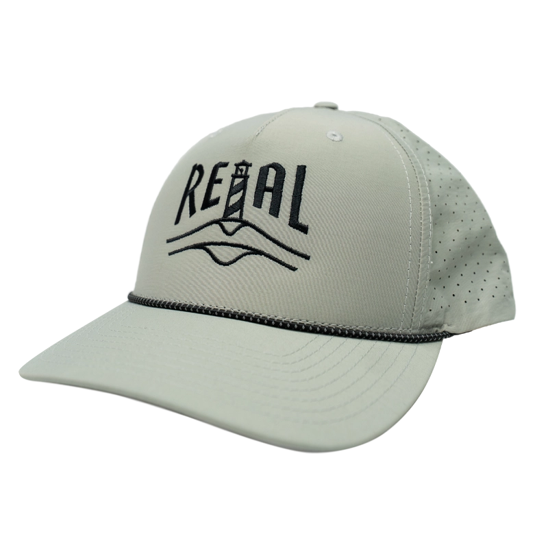 REAL Lighthouse Badge Performace Hat-Silver/Black/Silver