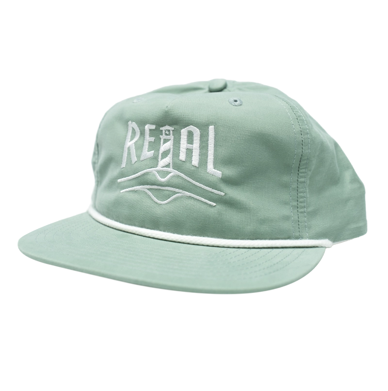 REAL Lighthouse Badge Gramps Hat-Dusty Blue/White