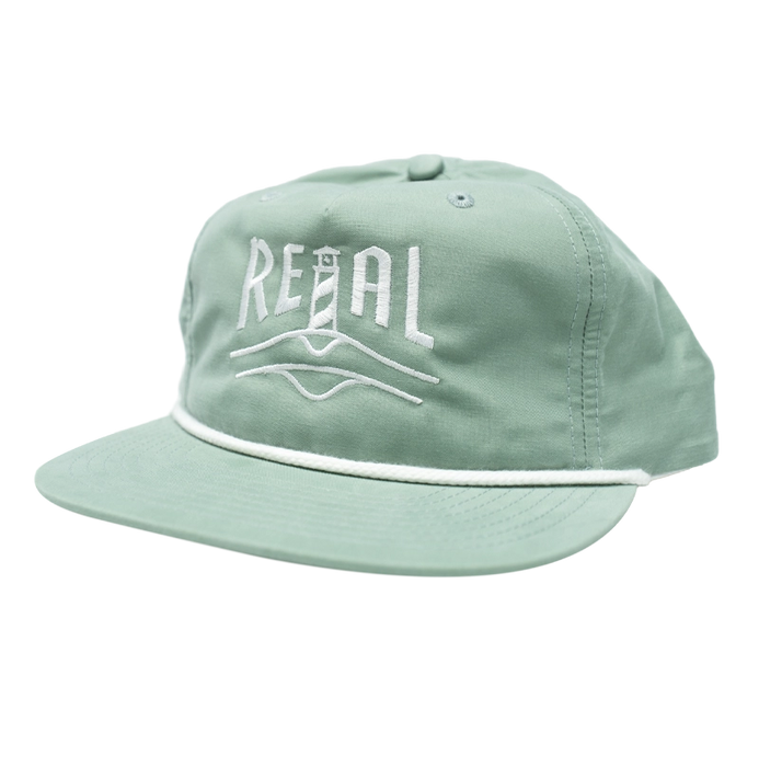 REAL Lighthouse Badge Gramps Hat-Dusty Blue/White