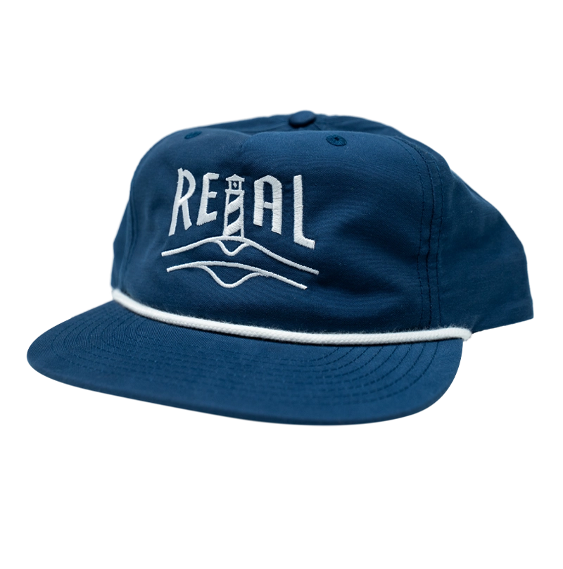 REAL Lighthouse Badge Gramps Hat-Navy/White