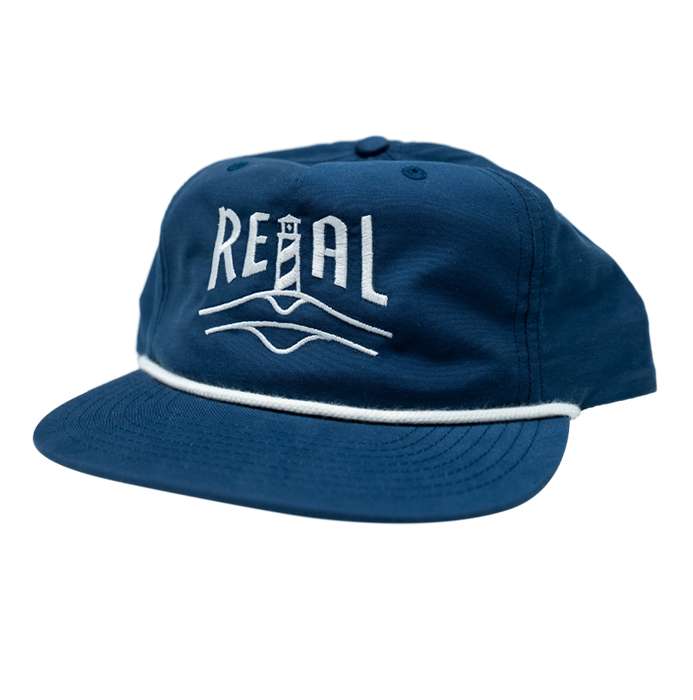 REAL Lighthouse Badge Gramps Hat-Navy/White