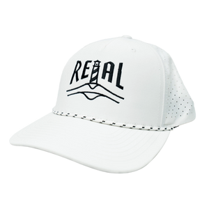 REAL Lighthouse Badge Performace Hat-White/White/Black
