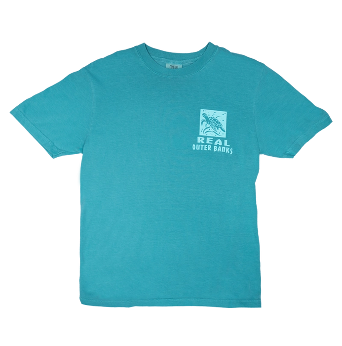 REAL Ocean Stencils Tee-Seafoam