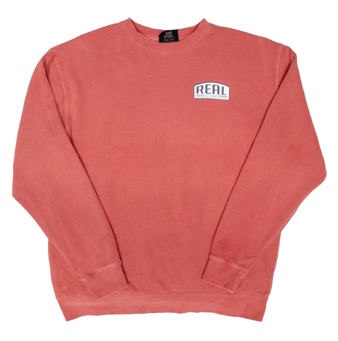 REAL Old Town Crest Crew Sweatshirt-Retro Red