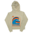 REAL On Repeat Waves Hooded Crop Sweatshirt-Limestone