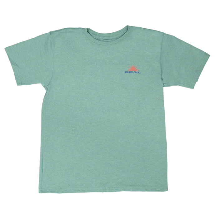REAL Opposite Beach Tee-Eucalyptus Green