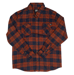 REAL Costello Flannel L/S Shirt-Navy