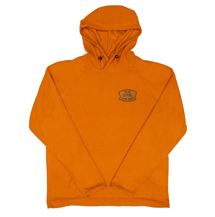 REAL Waxbar Patch Hooded Sweatshirt-Burnt Orange