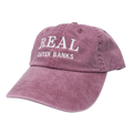 REAL Block Letters Embroidery Hat-Crimson