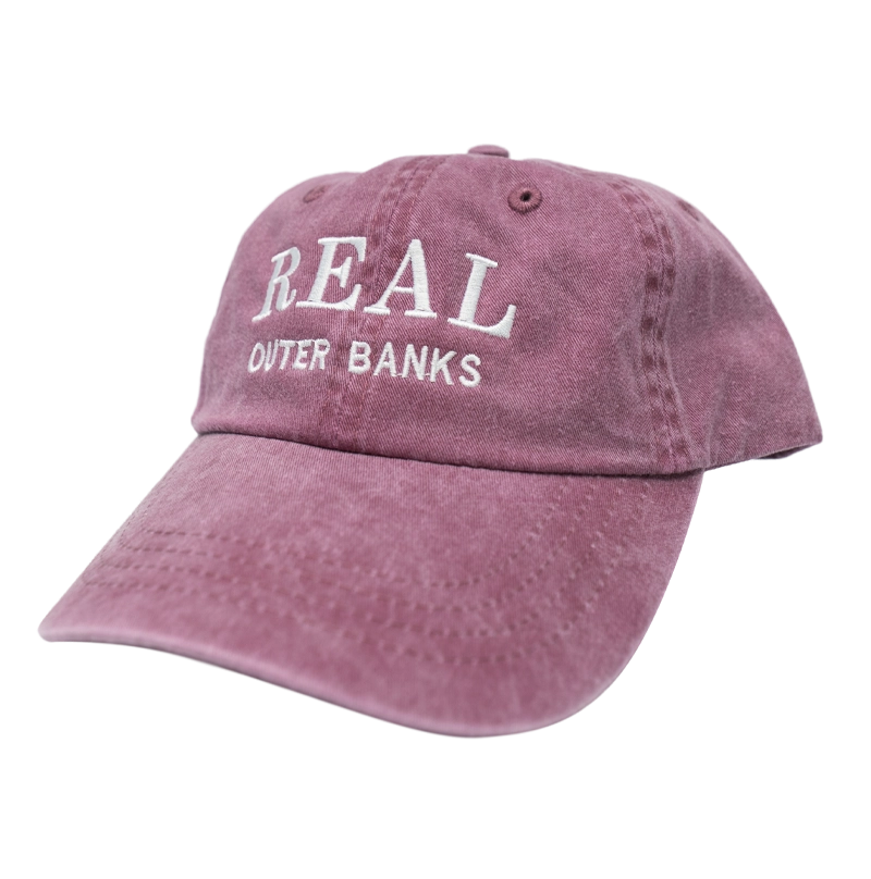 REAL Block Letters Embroidery Hat-Crimson