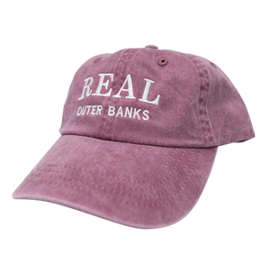 REAL Block Letters Embroidery Hat-Crimson