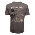 REAL Outer Banks Map Tee-Cool Gray/Desert Camo Combo