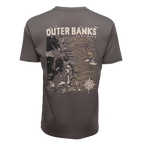 REAL Outer Banks Map Tee-Cool Gray/Desert Camo Combo