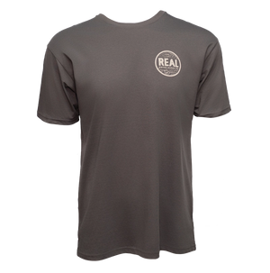 REAL Outer Banks Map Tee-Cool Gray/Desert Camo Combo— Alternate View