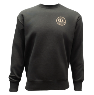 REAL Outer Banks Map Crew Sweatshirt-Vintage Black/Desert Camo— Alternate View