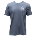 REAL Outer Banks Map Garment Dyed Tee-Blue Horizon