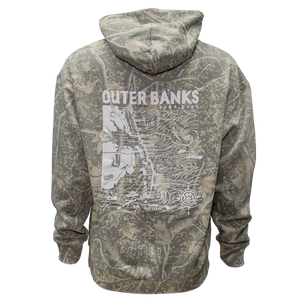REAL Outer Banks Map Hooded Sweatshirt-Desert Camo