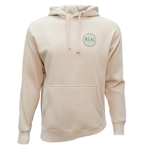 REAL Outer Banks Map Hooded Sweatshirt-Bone/Pine— Alternate View