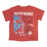 REAL Wmn's Outer Banks Map High Waisted Tee-Red Sorbet/RWB