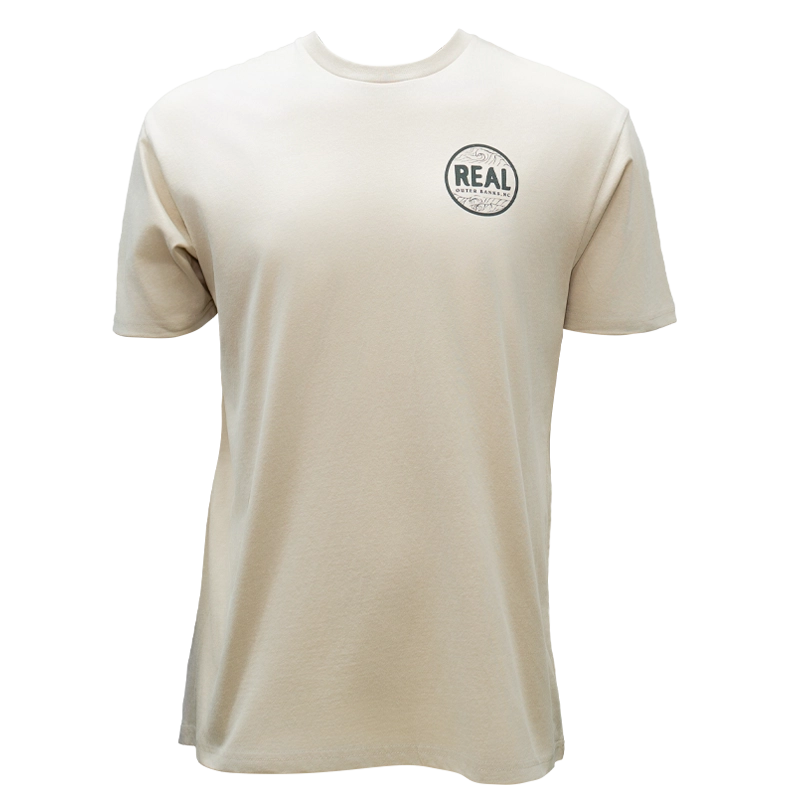 REAL Outer Banks Map Tee-Bone/Desert Camo