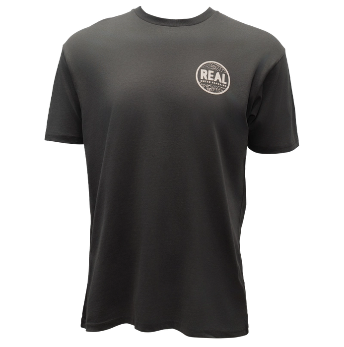 REAL Outer Banks Map Tee-Vintage Black