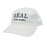 REAL Block Letters Embroidery Hat-White