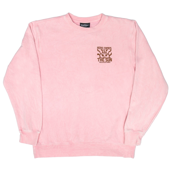 REAL Peaking Horizon Crew Sweatshirt-Rose