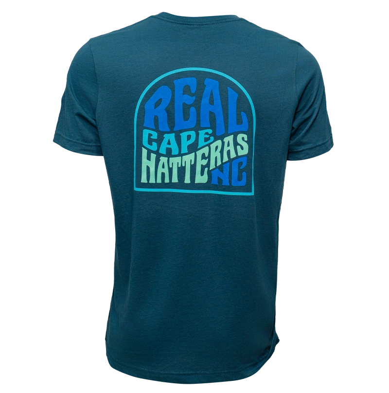 REAL Retro Badge Tee-Atlantic