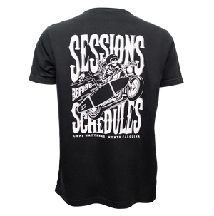 REAL Sessions Before Schedules Tee-Washed Black
