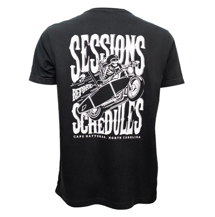 REAL Sessions Before Schedules Tee-Washed Black