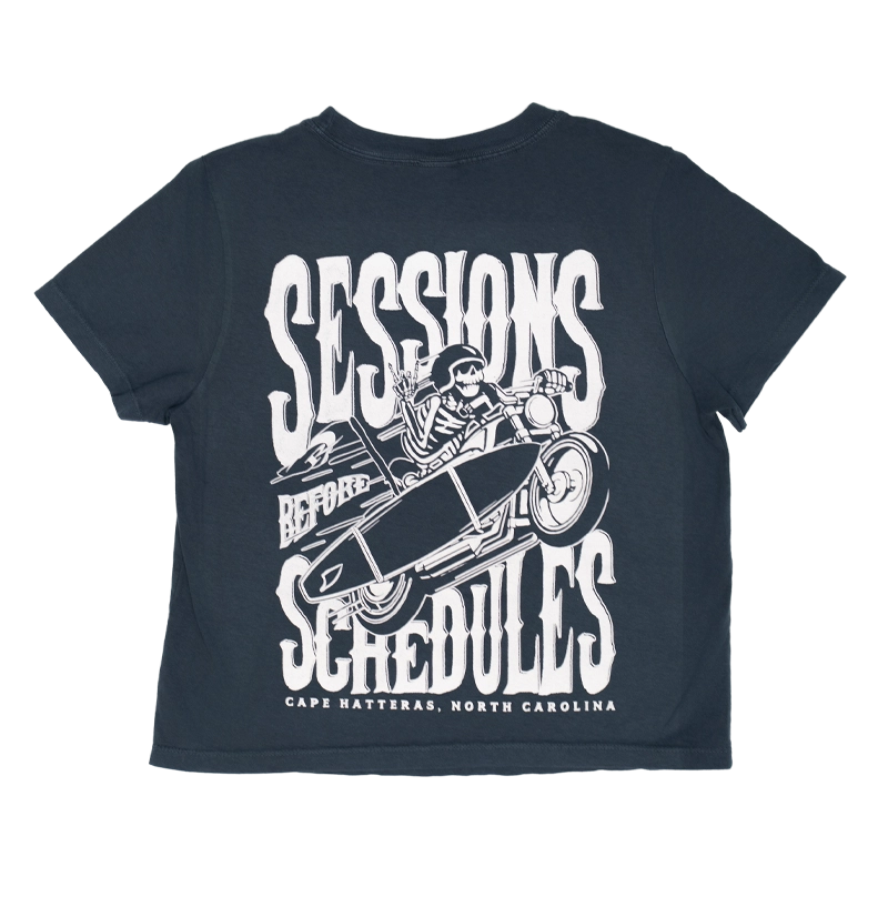 REAL Sessions Before Schedules Tee-Washed Navy